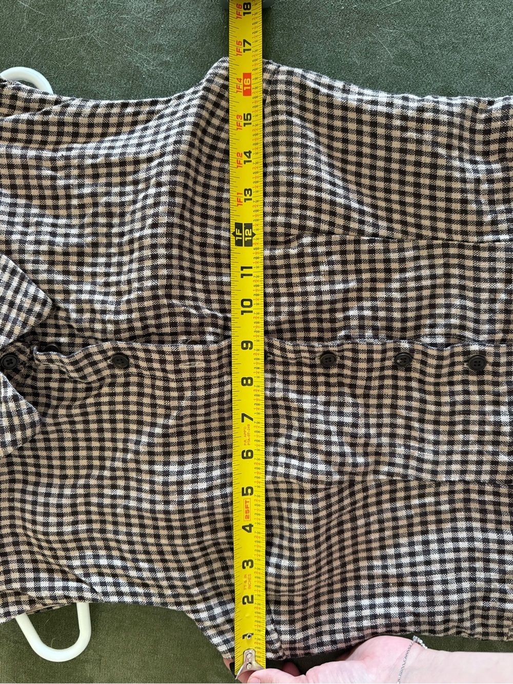 Reformation Arella Linen Dress in Tartine Check - Picture 8 of 9